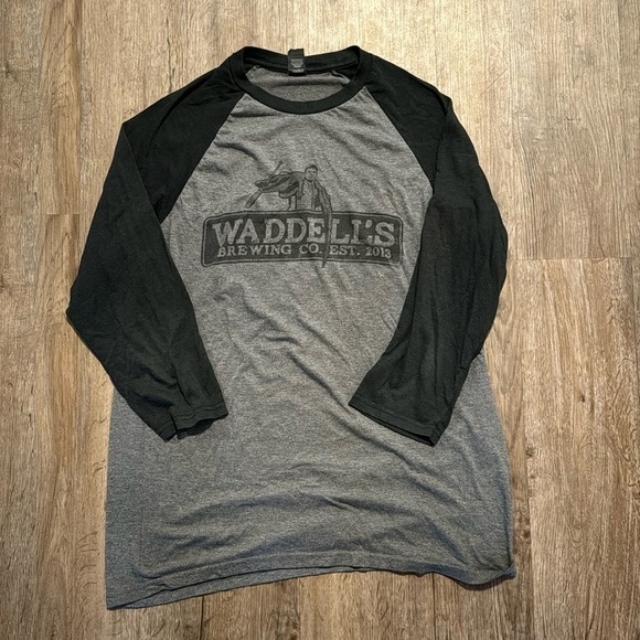 WADDELLS BREWING CO BASEBALL TEE (L) - Picture 1 of 6